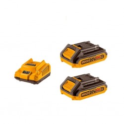 Ingco FBCPK1222 Lithium Ion P20S Batteries And Charger