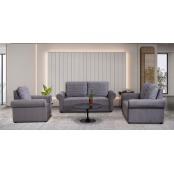 Lina Sofa 3+2+1 Oakley Graphite Col