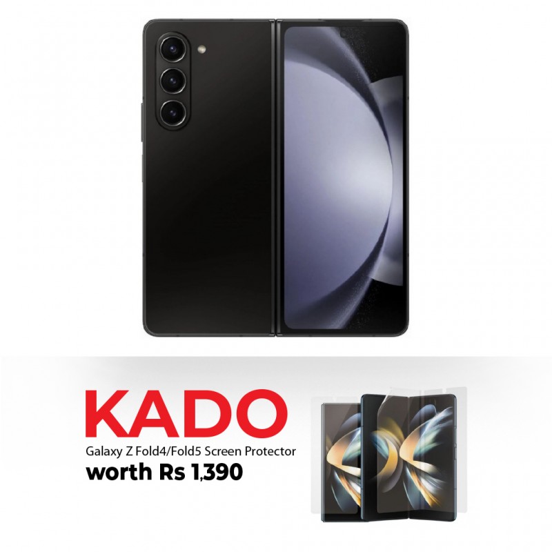 Samsung Galaxy Z Fold 5 Black 512GB & Free PG Samsung Galaxy Z Fold4/Fold5 Screen Protector Samsung Galaxy Z Fold 5 Black 512GB & Free PG Samsung Galaxy Z Fold4/Fold5 Screen Protector