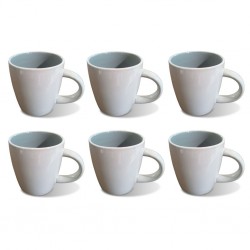 White & Grey Mug 6 pcs Stoneware	BT-CUC14