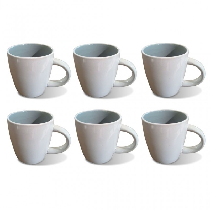 White & Grey Mug 6 pcs Stoneware BT-CUC14 White & Grey Mug 6 pcs Stoneware BT-CUC14