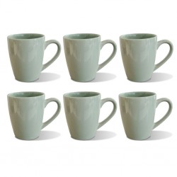 Green Mug 6 pcs Stoneware BT-CUC15