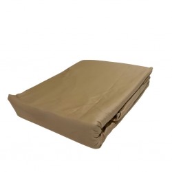 Fitted Sheet 160x200 cm Beige Cotton