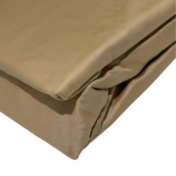 Fitted Sheet 160x200 cm Beige Cotton