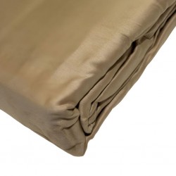 Fitted Sheet 180x200 cm Beige Cotton