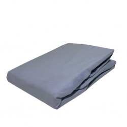 Fitted Sheet 90x190+25 cm Grey Micro Polyester