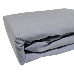 Fitted Sheet 180x200+30 cm Grey Micro Polyester