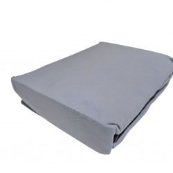 Fitted Sheet 180x200+30 cm Grey Micro Polyester