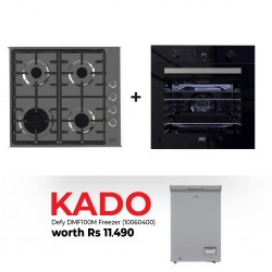 Defy DHG602 Built-in Hob + Defy DBO489E Built-in Oven & Free Defy DMF100M Freezer