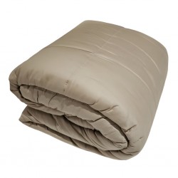 Quilt Double 220x230 cm Beige Cotton