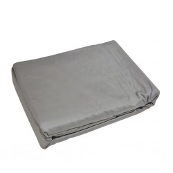 Fitted Sheet 180x200 cm Grey Cotton