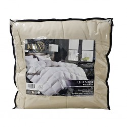 Comforter 110x190 cm Beige - Single Micro Polyester