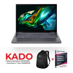 Acer Aspire Spin 14 Core Ultra 5 Processor 115U & Free ZoneAlarm Security 1 Device 1 year + Volkano Argan Backpack