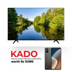 Hisense 65A6H/65A53FXVT 65'' 4K Smart TV & Free Hisense Smart Phone H60 Zoom