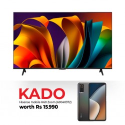 Hisense 65A6N 65" 4K Smart Led TV + Free Hisense Smart Phone H60 Zoom