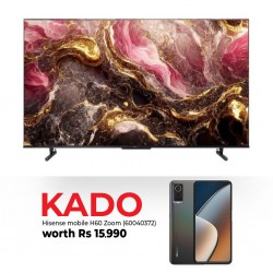 Hisense 55U6K 55" Qled Smart Tv & Free Hisense Smart Phone H60 Zoom