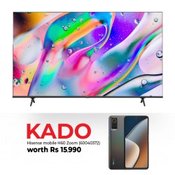 Hisense 65E7H 65” Qled Smart Tv & Free Hisense Smart Phone H60 Zoom
