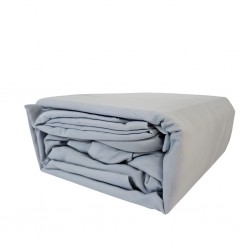 Duvet Cover, Flat Sheet & 2 Pillows Grey - Single Set of 4 Pcs - Micro Polyester