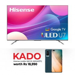 Hisense 75U7H 75” ULED 4K smart & Free Hisense Smart Phone H60 5G