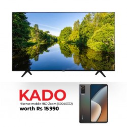 Hisense 65A6H/65A53FXVT 65'' 4K Smart TV & Free Hisense Smart Phone H60 Zoom