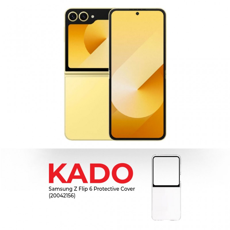Samsung Galaxy Z Flip 6 Yellow & Free Samsung Z Flip 6 Protective Cover Transparent Samsung Galaxy Z Flip 6 Yellow & Free Samsung Z Flip 6 Protective Cover Transparent