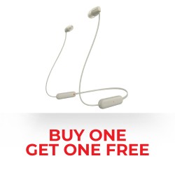 Sony Headphone Taupe WI-C100/CZE & Free Sony Headphone Taupe WI-C100/CZE