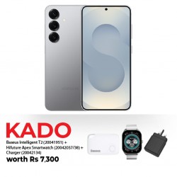 Samsung Galaxy S25 Silver + Free Baseus Intelligent T2 + CHARGER AS--CS288 KIT 3A + Hifuture Apex Smart Watch
