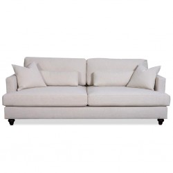 Cassandra Sofa 3 Seater In Beige Fab