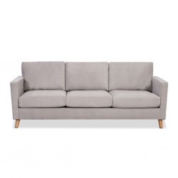 Oliver Sofa 3 Seater L.Grey Fabric