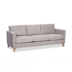 Oliver Sofa 3 Seater L.Grey Fabric
