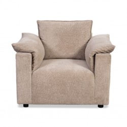 Vista 1 Seater In Beige Fabric