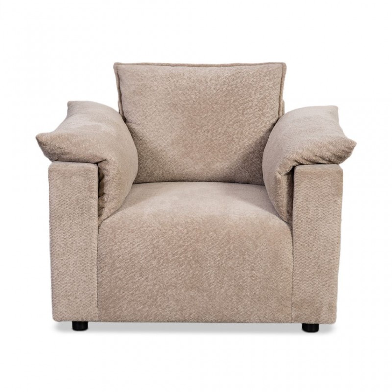 Vista 1 Seater In Beige Fabric Vista 1 Seater In Beige Fabric