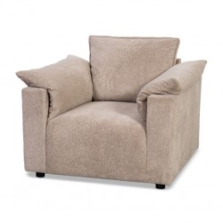 Vista 1 Seater In Beige Fabric