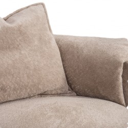 Vista 3 Seater In Beige Fabric