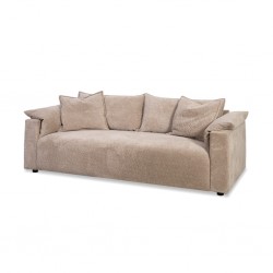 Vista 3 Seater In Beige Fabric