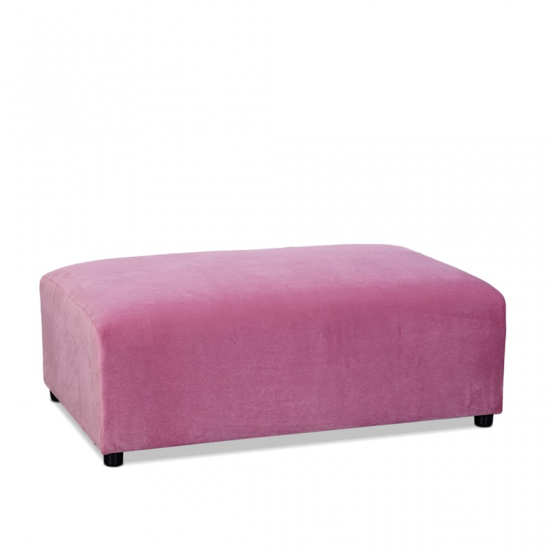 Vista Ottoman Fabric Pink