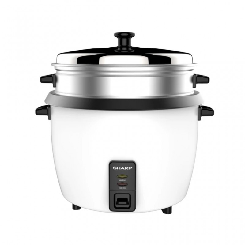 Sharp KS-H288S-W3 2.8L Rice Cooker + Steel Lid + Steamer Sharp KS-H288S-W3 2.8L Rice Cooker + Steel Lid + Steamer