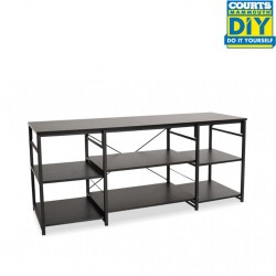 Bolivia Metal TV Stand Black Oak