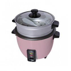 Sharp KS-H108G-P3 1L 2YW Pink Rice Cooker With Steamer & Glass Lid "O"