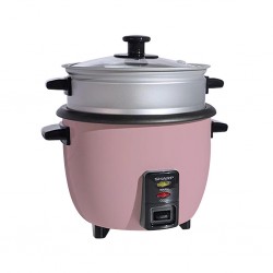 Sharp KS-H108G-P3 1L 2YW Pink Rice Cooker With Steamer & Glass Lid "O"
