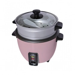 Sharp KS-H188G-P3 1.8L 2YW Pink Rice Cooker With Steamer & Glass Lid "O"