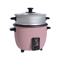 Sharp KS-H188G-P3 1.8L 2YW Pink Rice Cooker With Steamer & Glass Lid "O"
