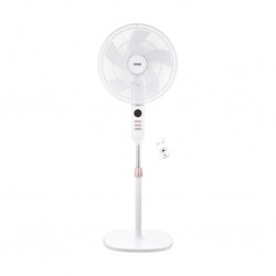 NNIO N1600DCSFR 16" White & Rose Gold DC Stand Fan With Remote