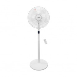 NNIO N1650DCSFR 16" AI White DC Stand Fan With Remote Auto Speed by Temp