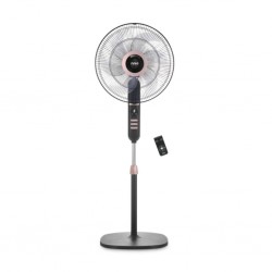 NNIO N1820SFR 18" Black & Rose Gold Stand Fan With Remote