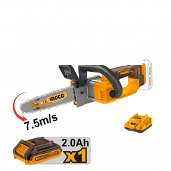 Ingco Cgsli20851 Cordless Chain Saw (1Bat 2.0 & Charger)