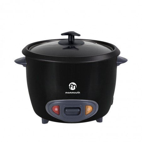 Mammouth RC180 1.8L Black Rice Cooker With Glass Lid