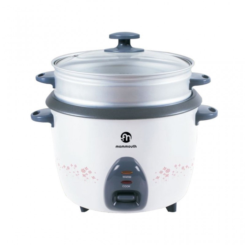 Mammouth MRC280WS 2.8L White Rice Cooker W/Steamer Mammouth MRC280WS 2.8L White Rice Cooker W/Steamer