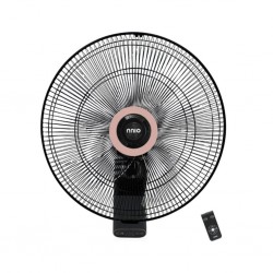 NNIO N1620WFR 16" Black & Rose Gold Wall Fan With Remote