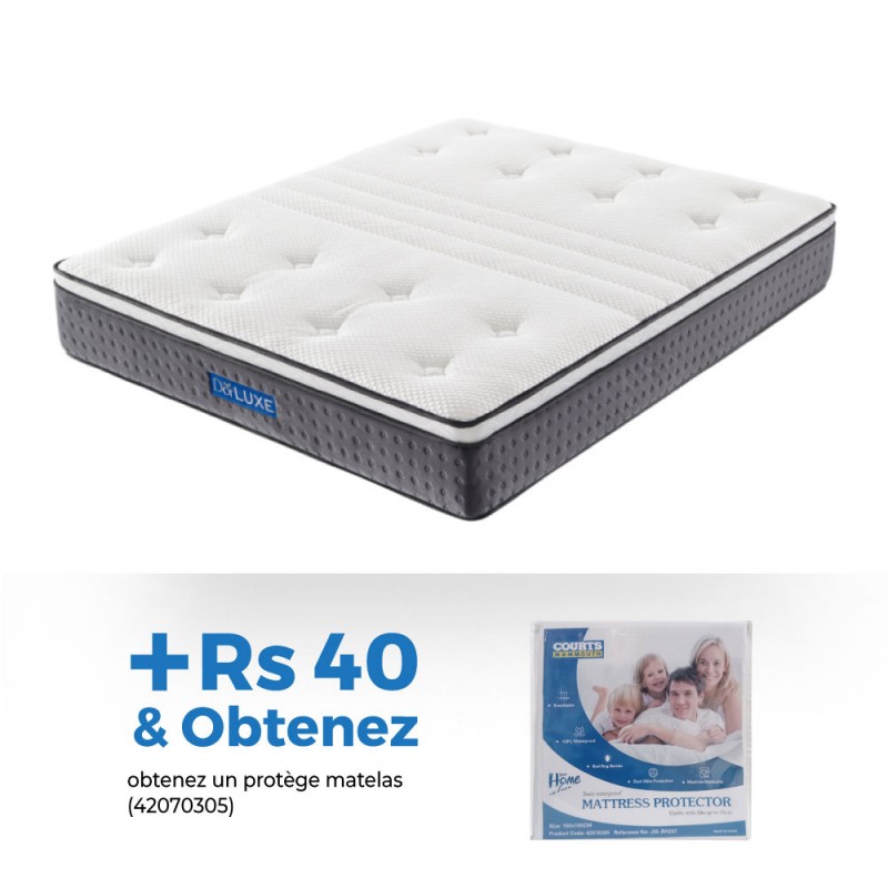 Dorluxe Sleeptime Queen 160x200 cm NCM-P2371 & Mattress Protector 150x190 cm Ref JM-RH207